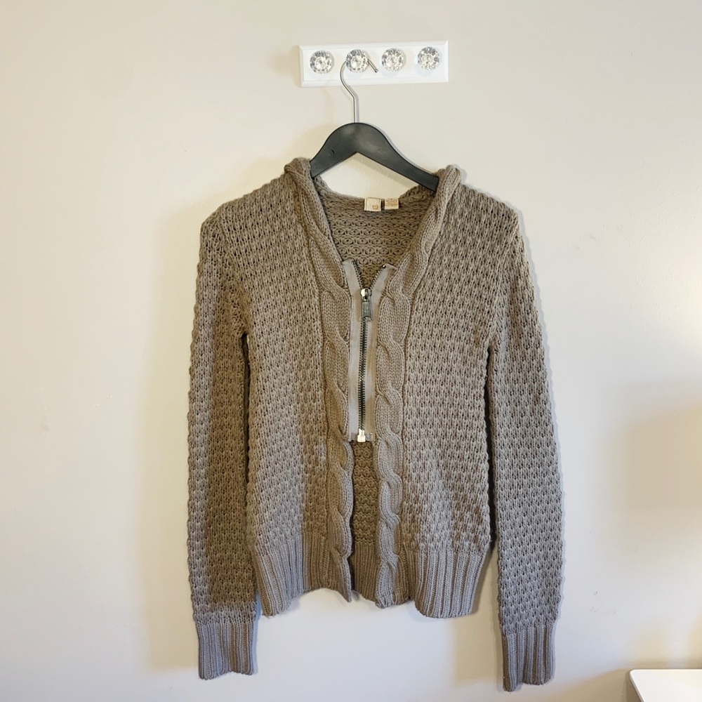 BKE zip up sweater with hood, size M